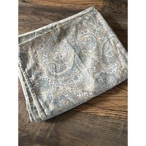 Lauren Ralph Lauren Home 2 Standard Size Pillow Cases- BLUE WHITE/TAN PAISLEY
